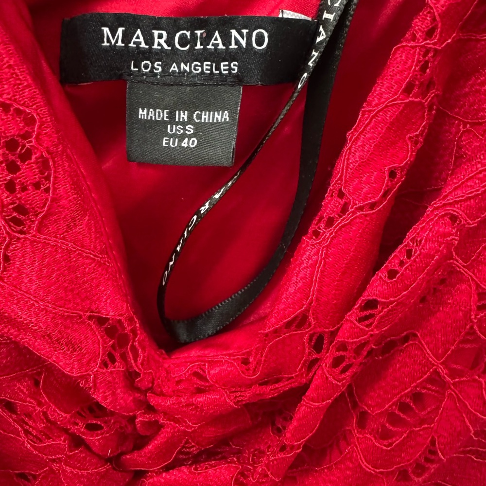 Marciano Red Lace Dress